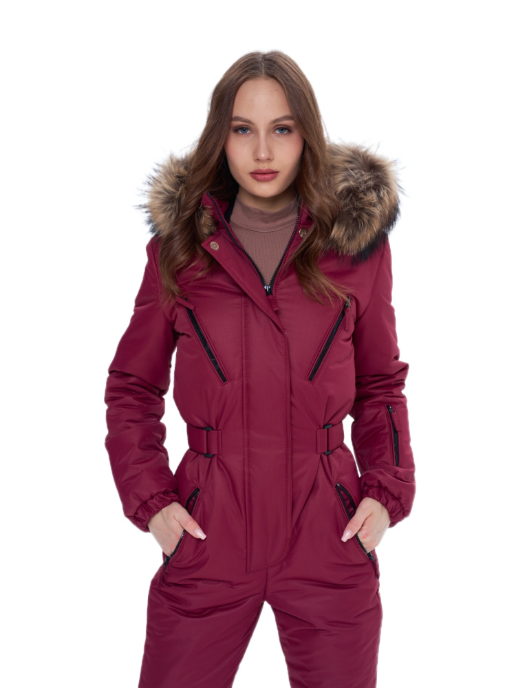 Комбинезон женский зимний Престиж Бургунди